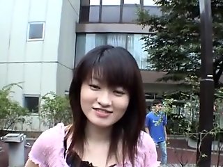 Subtitled extreme Japanese public nudity striptease in Tokyo